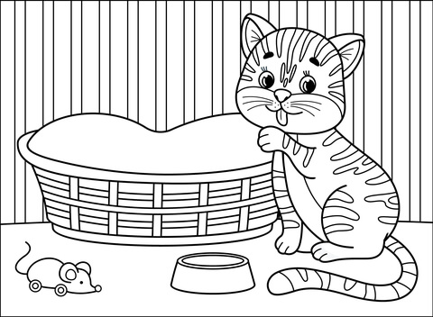 Cat Coloring Page