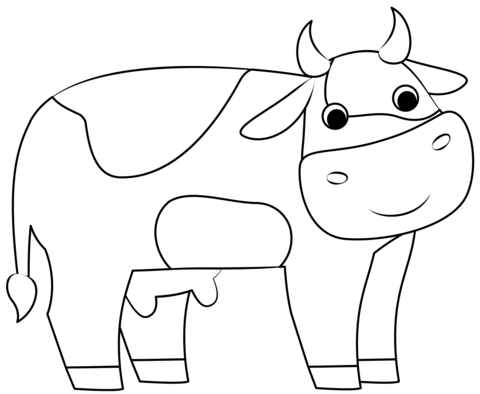 Cow Coloring Page