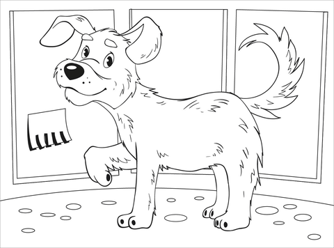 Dog Coloring Page