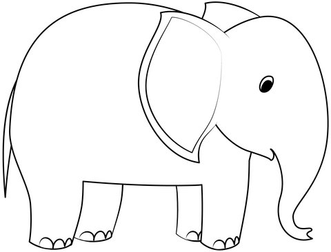 Elephant Coloring Page