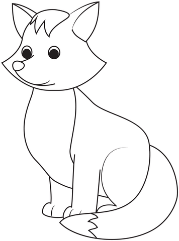 Fox Coloring Page