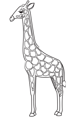 Giraffe Coloring Page