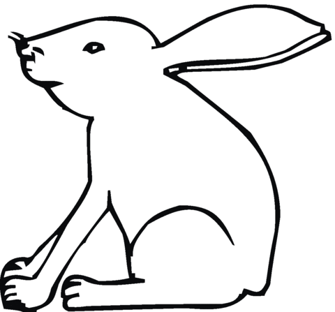 Hare Coloring Page