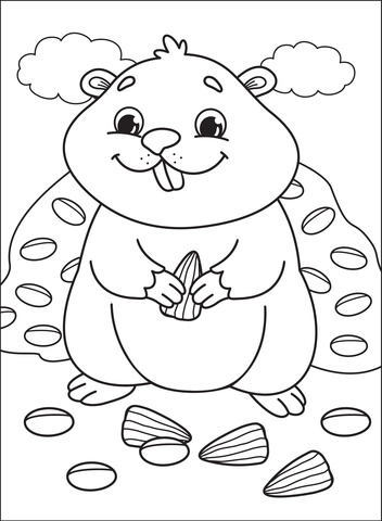 Humster Coloring Page