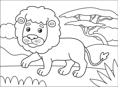 Lion Coloring Page