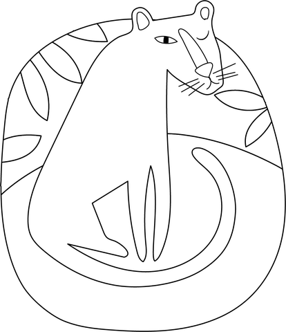 Panther Coloring Page