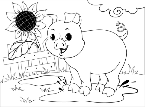 Pig Coloring Page