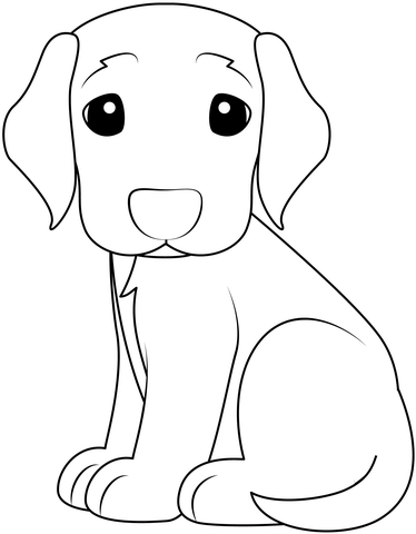 Puppy Coloring Page