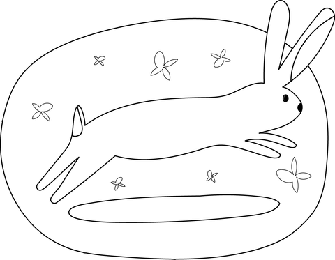 Rabbit Coloring Page