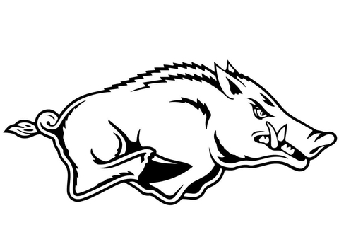 Razorback Coloring Page