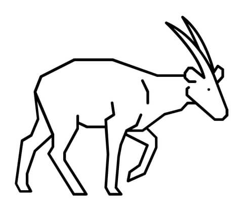 Saola Coloring Page