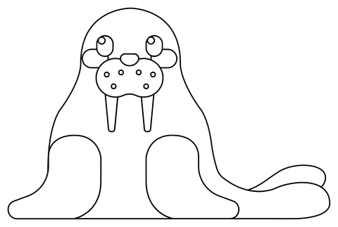 Walrus Coloring Page