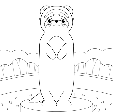 Weasel Coloring Page