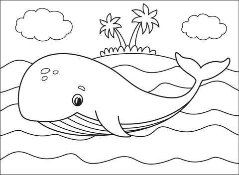 Whale Coloring Page