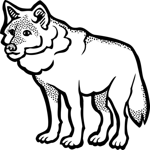 Wolf Coloring Page