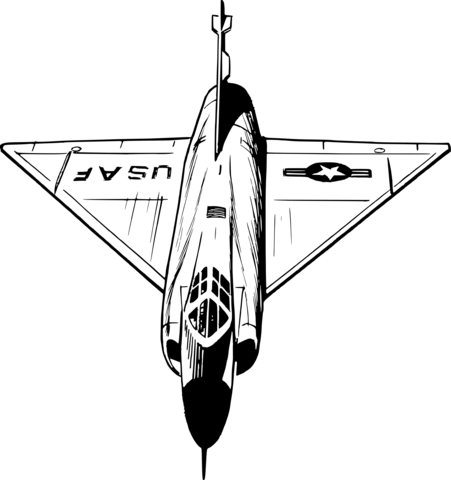 Aeroplane Coloring Page