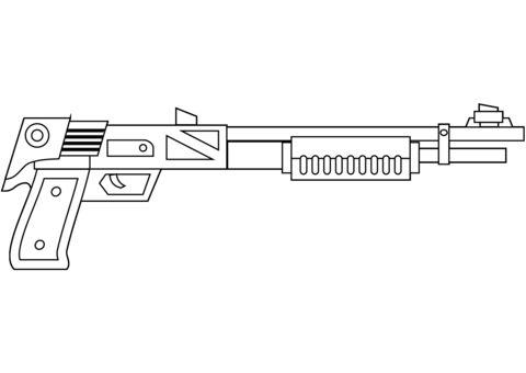 Shotgun Coloring Page