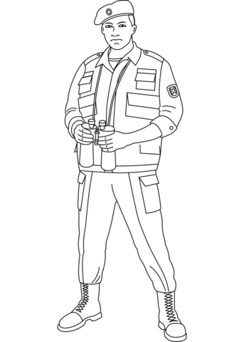 Soldier Coloring Page