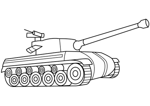 Tank Coloring Page