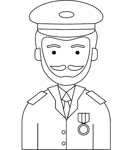 Veteran Coloring Page