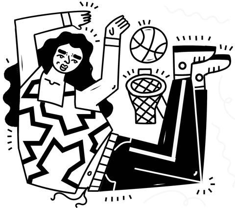 Basketball Coloring Page