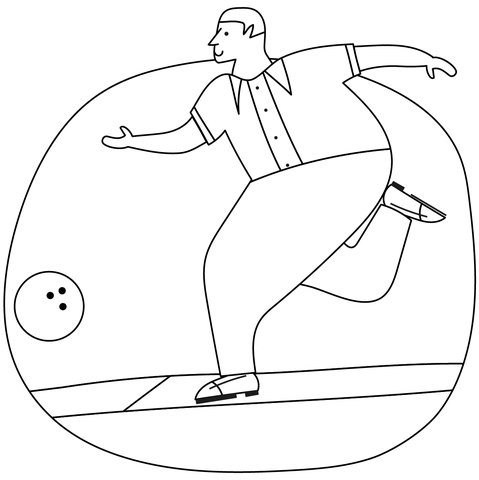 Bowling Coloring Page