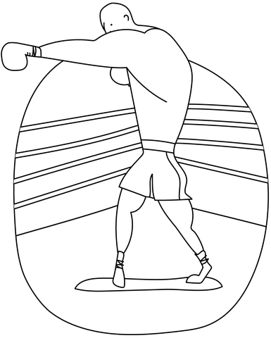 Boxer Coloring Page