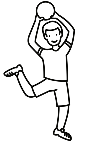 Dodgeball Coloring Page