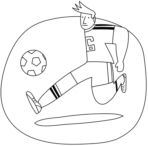 Football Coloring Page