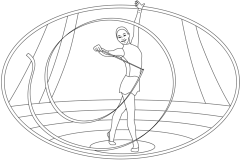 Gymnastic Coloring Page