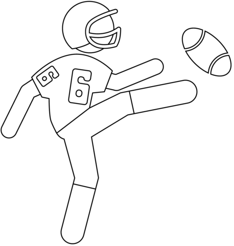 Kicker Coloring Page