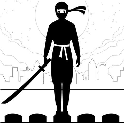 Ninja Coloring Page