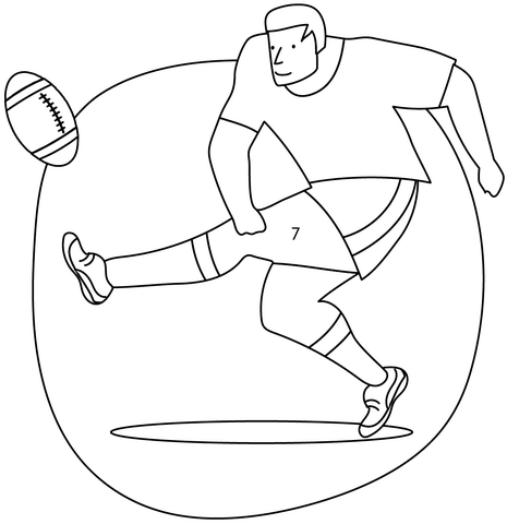 Rugby Coloring Page