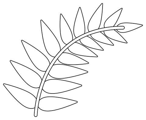 Fern Coloring Page