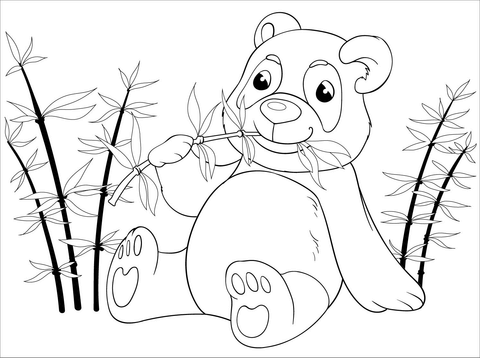 Panda Coloring Page