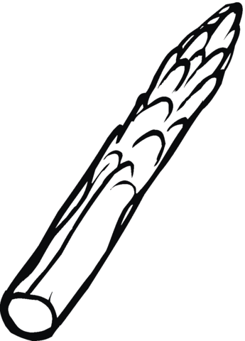 Asparagus Coloring Page