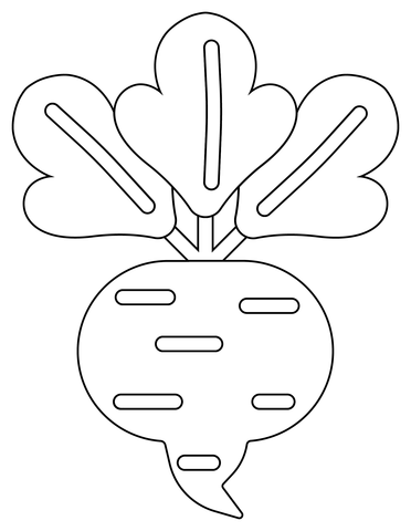 Beetroot Coloring Page