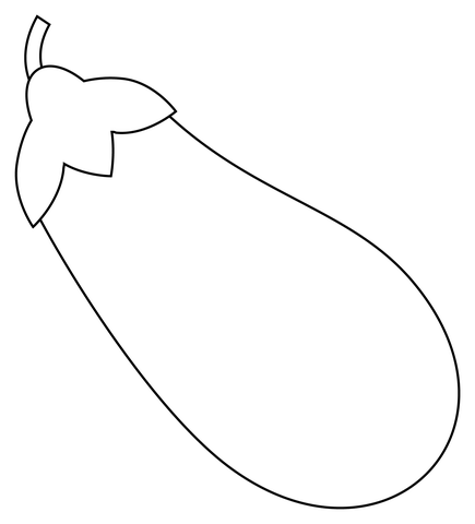 Eggplant Coloring Page