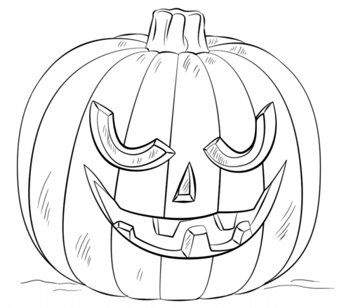 Jack O Lantern Coloring Page