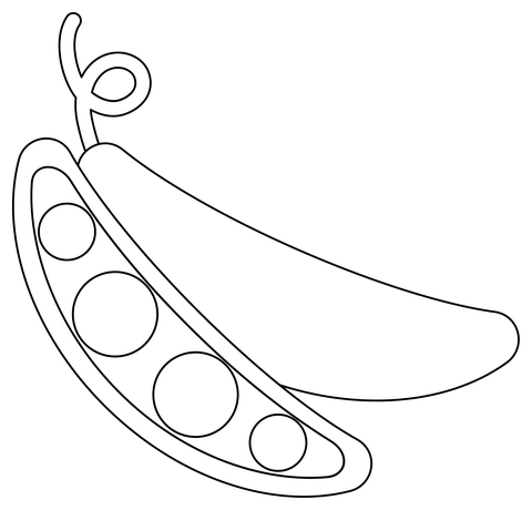 Peas Coloring Page