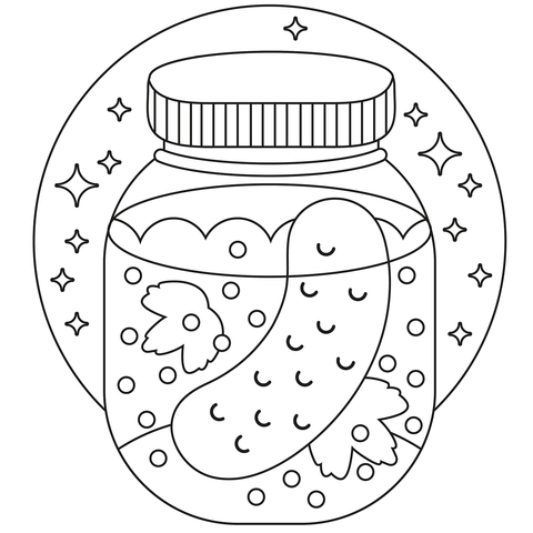 Pickle Coloring Page