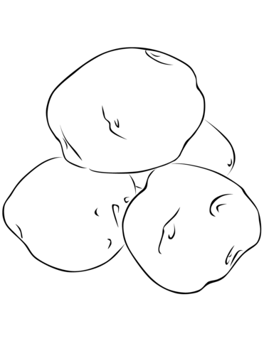 Potatoes Coloring Page