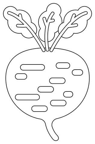 Turnip Coloring Page